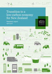 Summary cover Transition to Low Carbon Economy for NZ 180x255