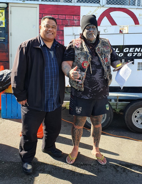 Dr Moses Faleolo and Dennis Makalio MMM Porirua