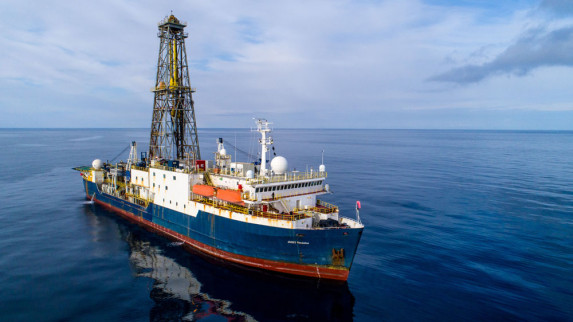 a research ship in calm waters of Antarctica